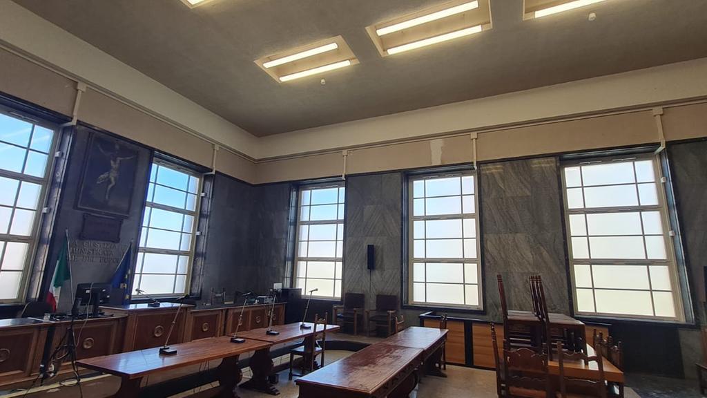 Sassari un aula del Tribunale di via Roma