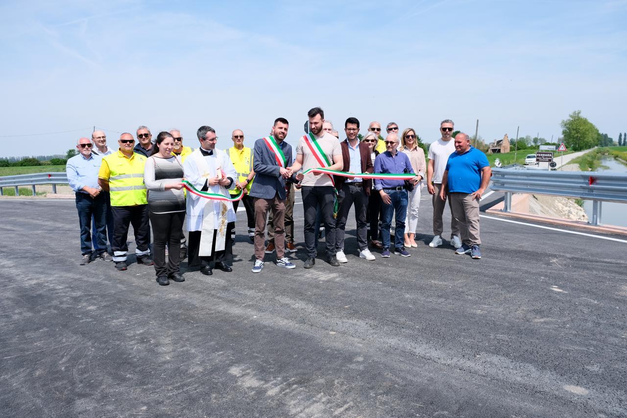 Via Pelosa, terminati i lavori tra Ferrara e Poggio Renatico