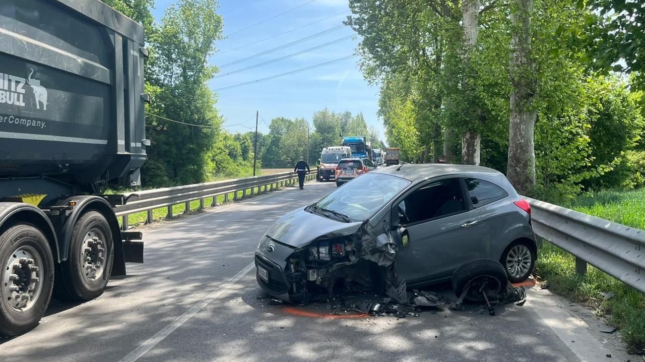 
	L'incidente in via Modenese a Spilamberto

