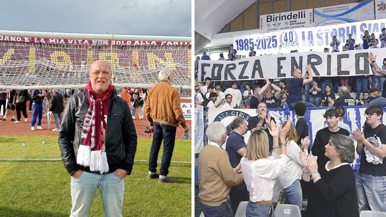 
	Spagnoli allo stadio e lo striscione della curva PL nel match con Ravenna

