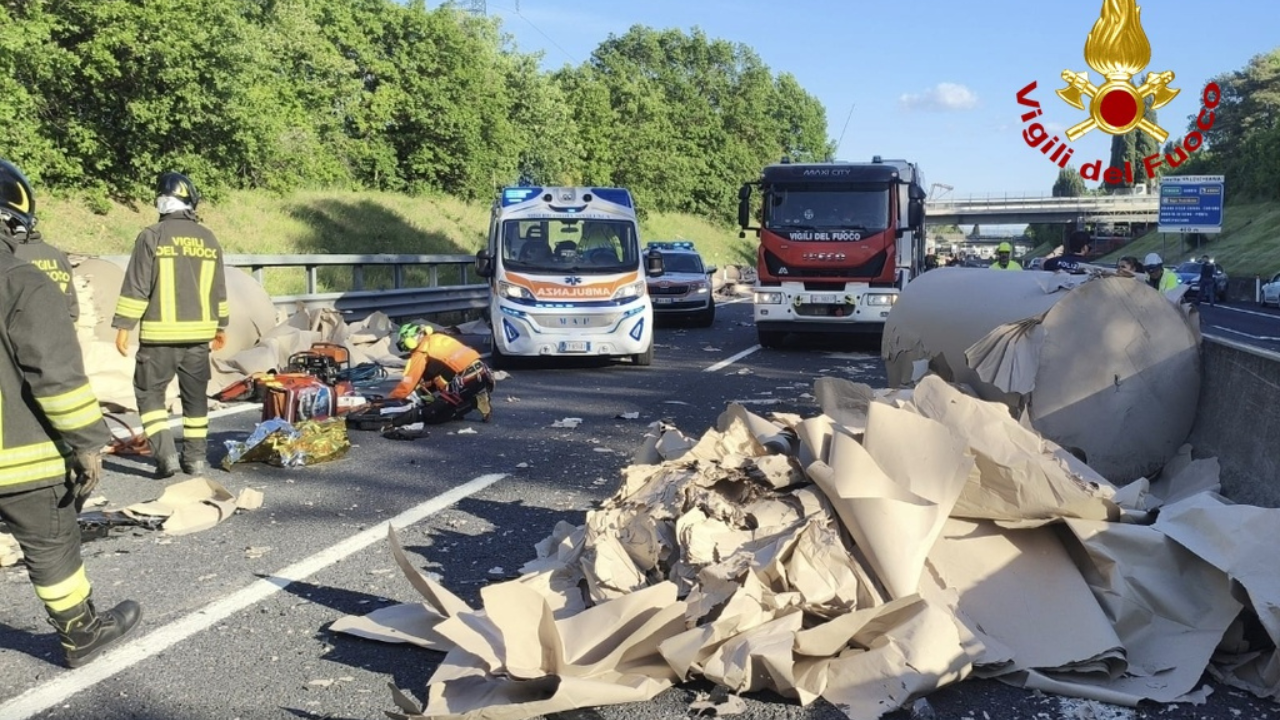 Il luogo dell'incidente a Sinalunga