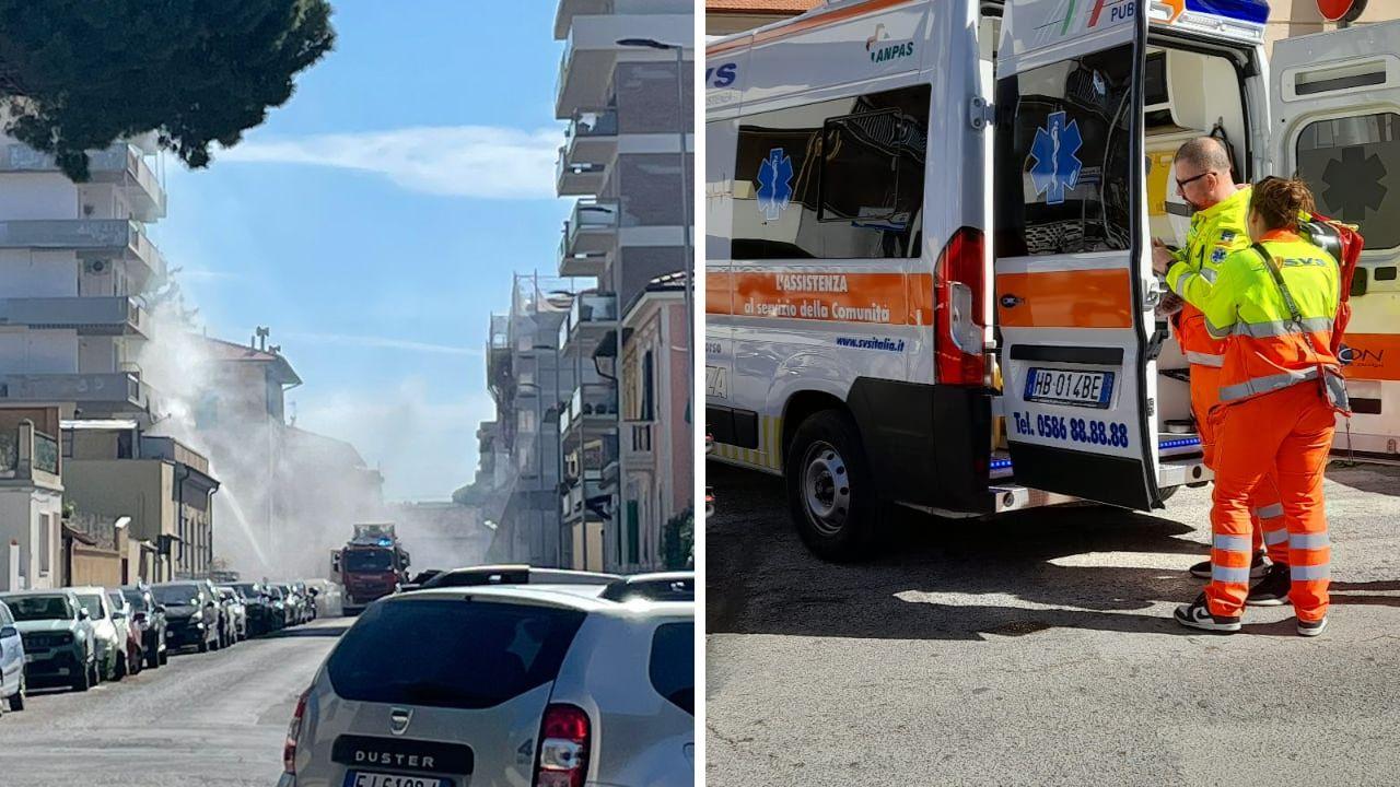 L'incendio e i soccorsi 