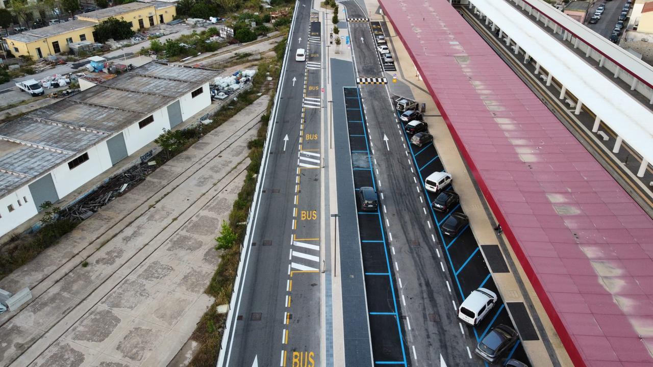 Il piazzale della nuova stazione