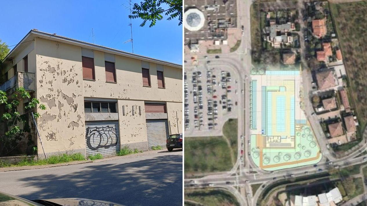 L'area accanto all'Rnord e quella accanto ai portali in cui sorgeranno i nuovi supermercati