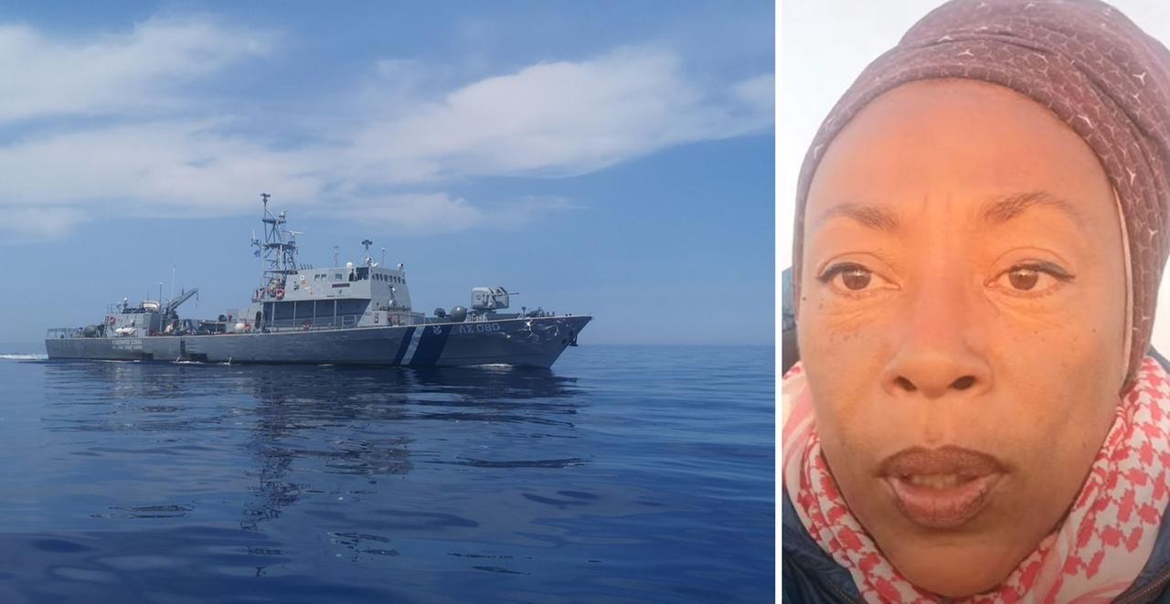 
	La nave greca di scorta&nbsp;e Bundu a bordo della Flotilla

