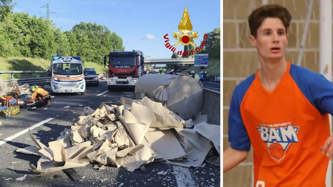 Il luogo dell'incidente e la vittima Pietro Bellato