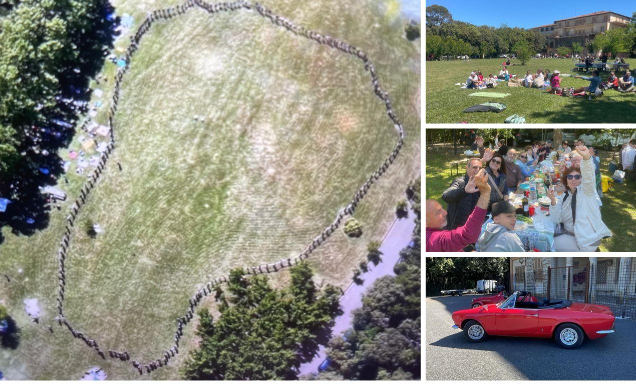 Livorno e “l’abbraccio per Monterotondo”: in oltre 300 al flash mob di rinascita