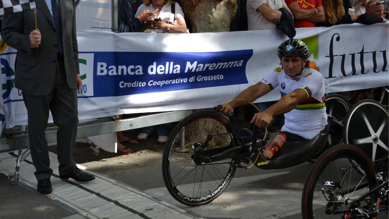 Qui durante un evento a Castiglione