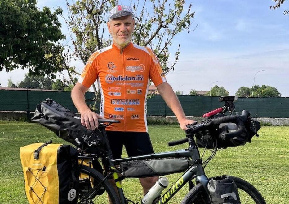 
	Enrico Monari andr&agrave; in bici a Capo Nord per portare il messaggio dell'Avis

