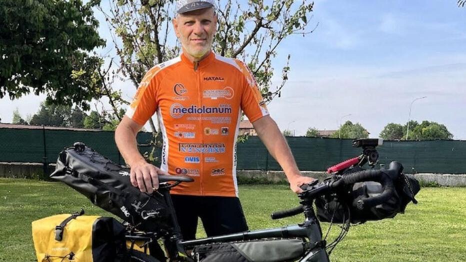 Enrico Monari andrà in bici a Capo Nord per portare il messaggio dell'Avis