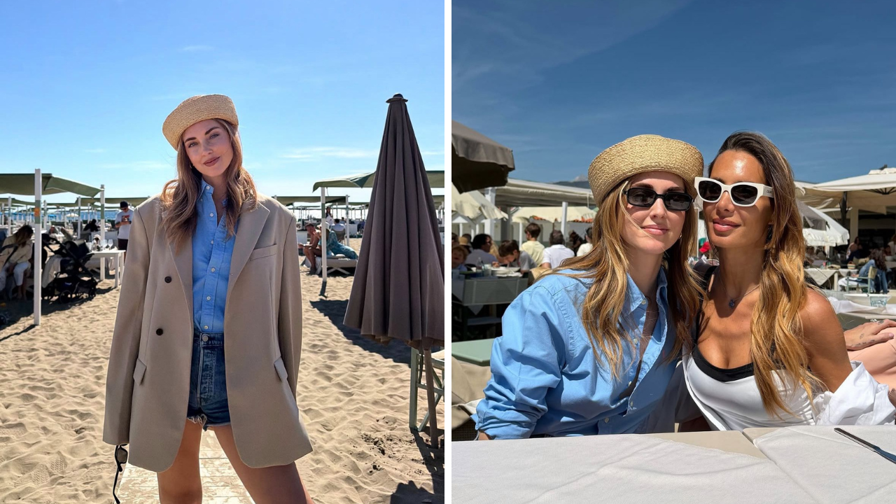 
	Chiara Ferragni a Forte dei Marmi con l'amica Francesca Oniga

