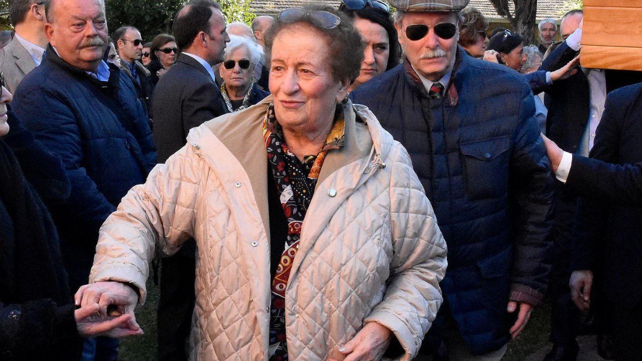 La 90enne in primo piano in una foto del 2017