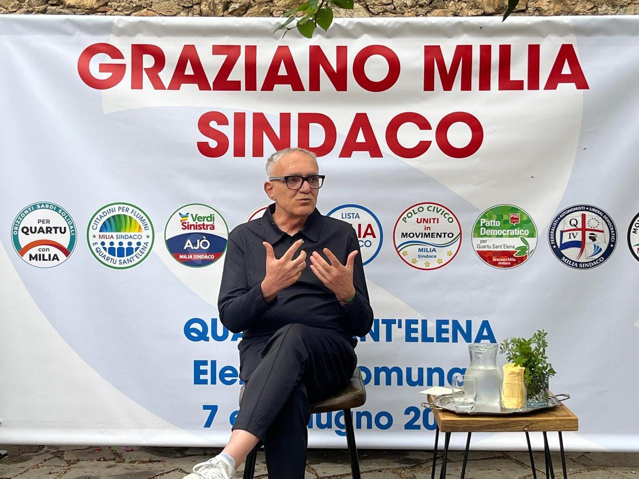 Quartu, Graziano Milia torna in campo sostenuto da 9 liste: «Avanti con la rinascita»