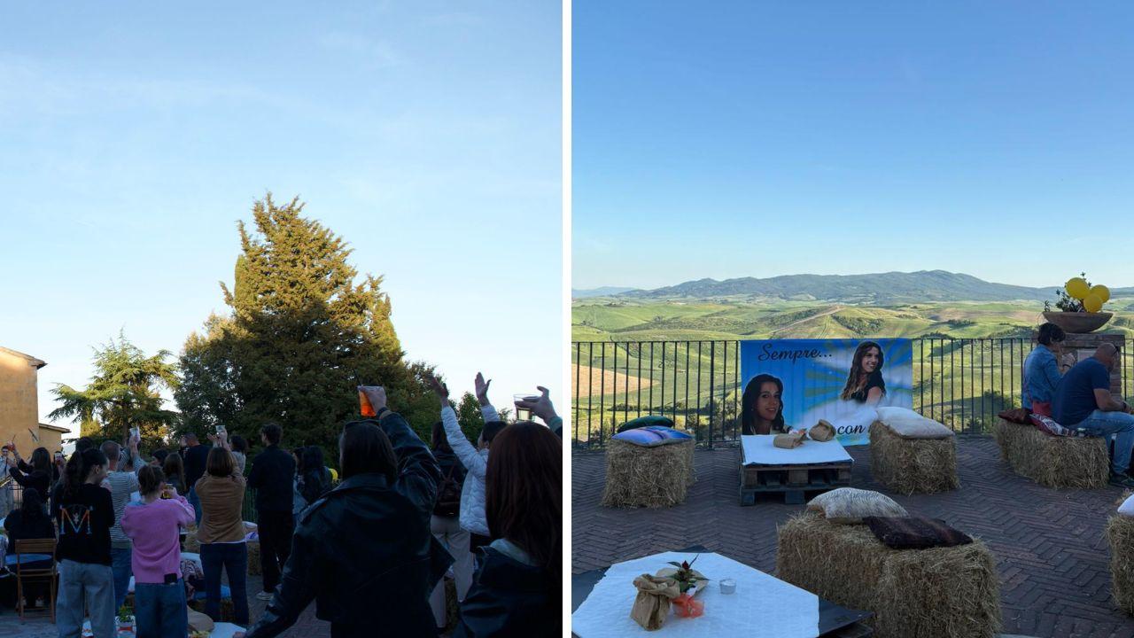 Terricciola, Morgana non c’è più e gli amici organizzano un compleanno da sogno sulla terrazza panoramica – La festa tra gioia e lacrime
