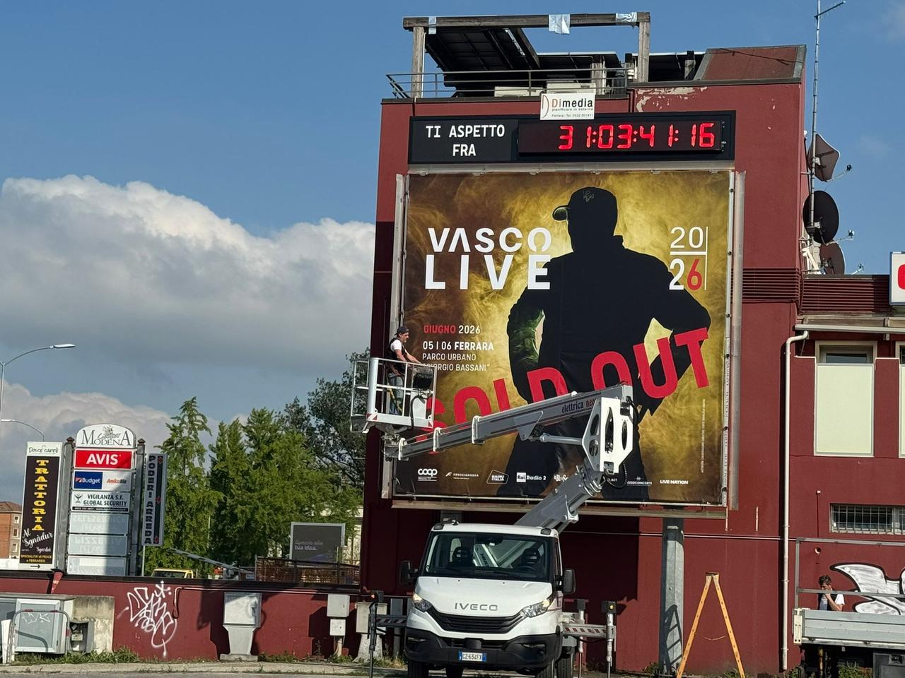 Ferrara si prepara per Vasco Rossi: zona rossa, parcheggi e countdown