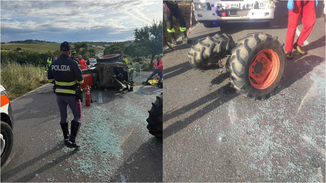 Scontro tra un trattore e un’auto sulla provinciale 38: interviene l’elisoccorso