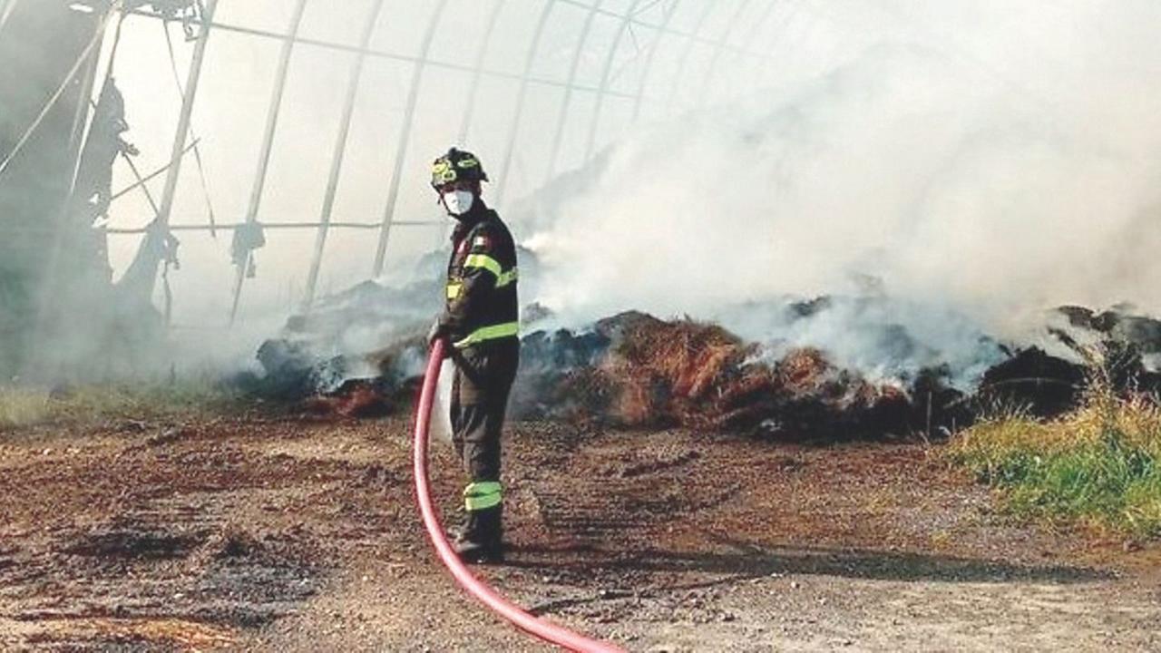 
	L'incendio a Lammari&nbsp;

