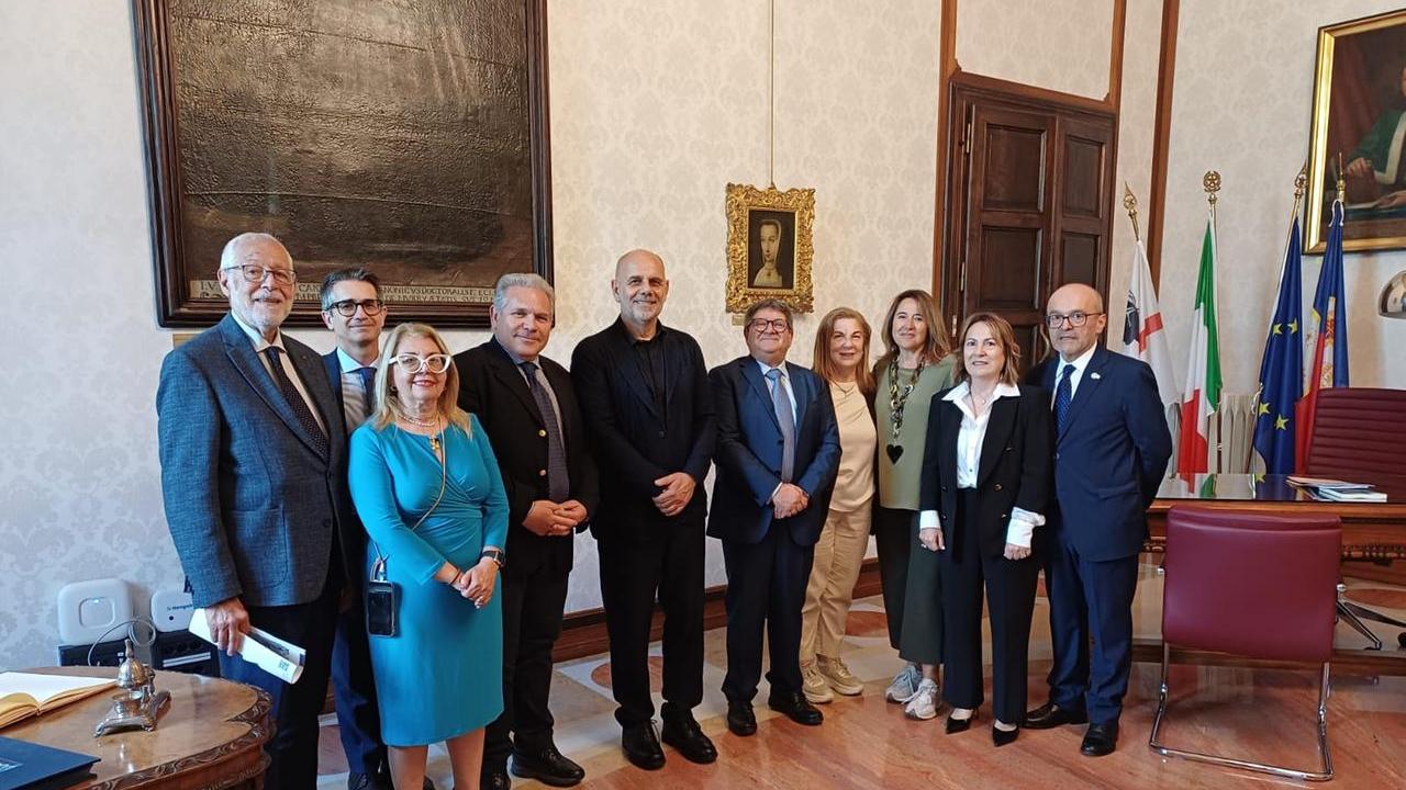 Un momento della cerimonia