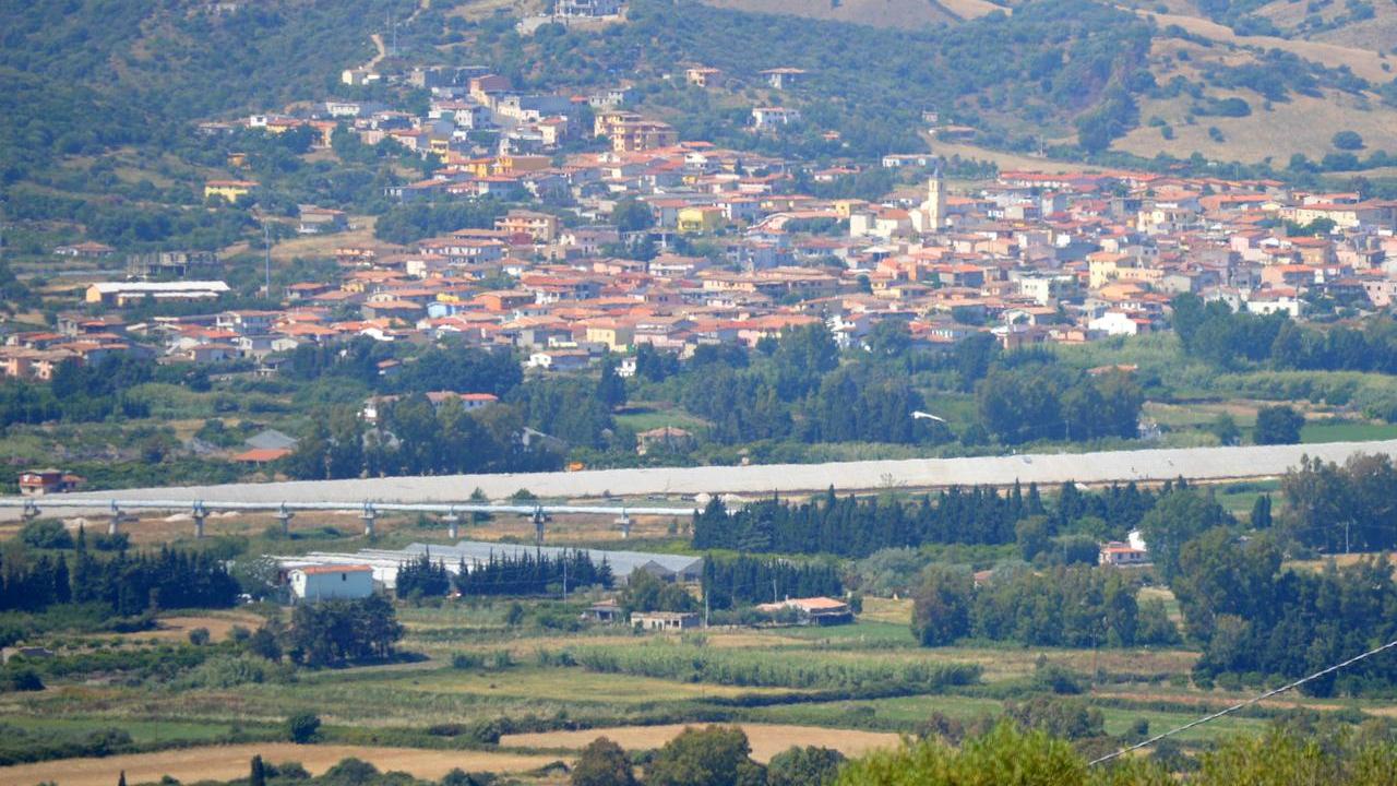 Una veduta panoramica di Torpè (