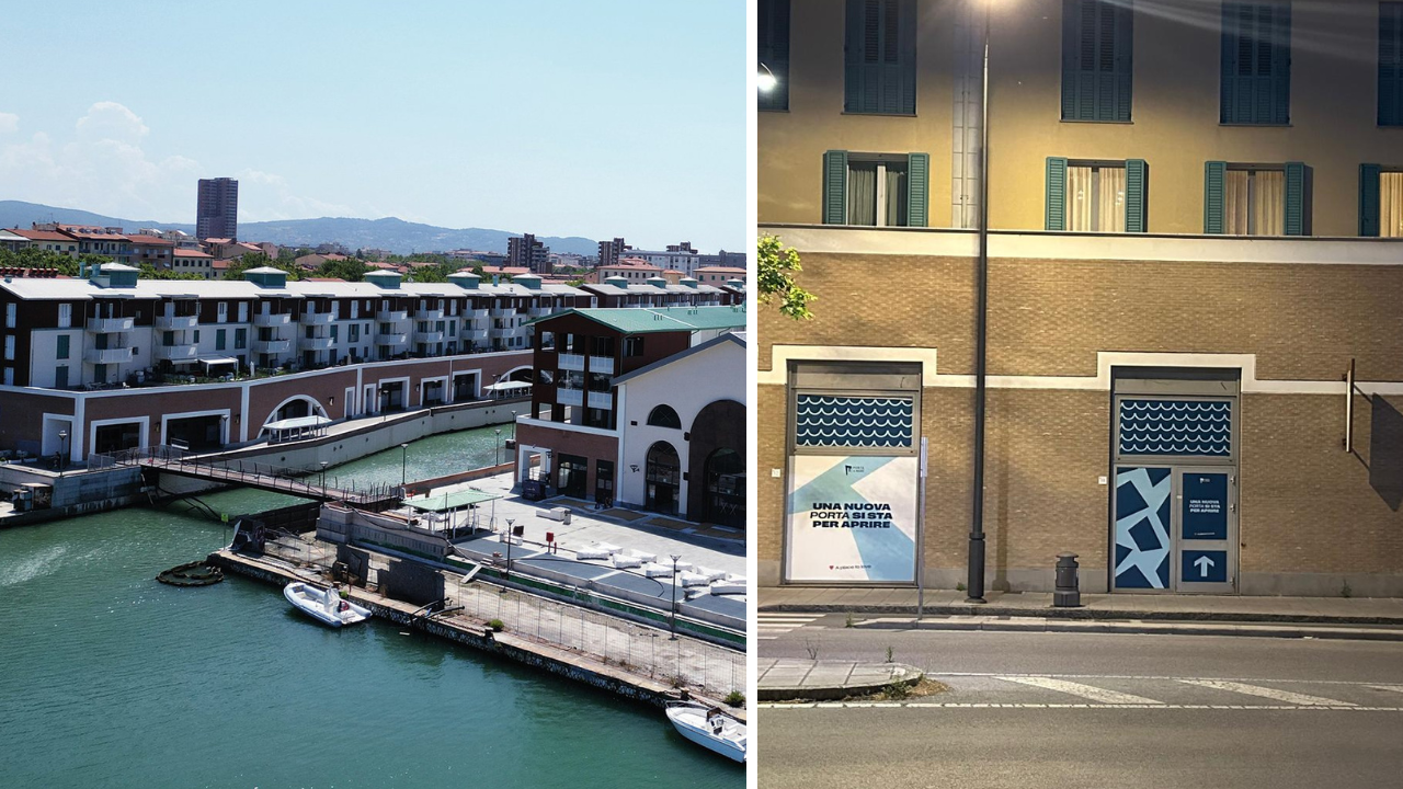 
	Porta a Mare e i cartelli per la nuova apertura

