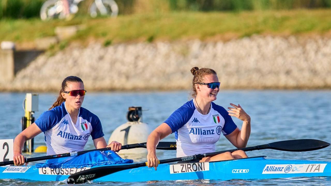 Lucrezia Zironi (a destra) con Giada Rossetti a Szeged