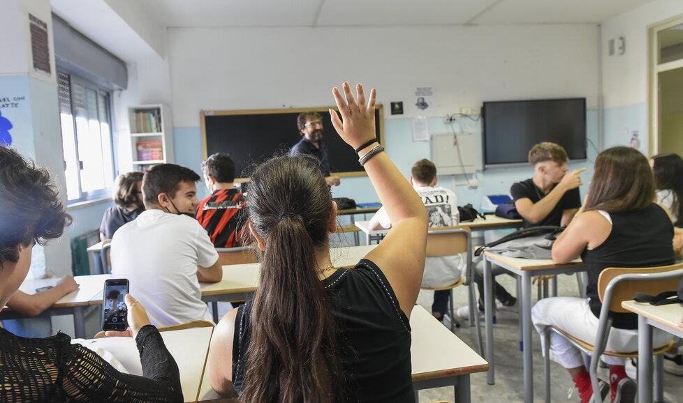 
	Una classe in una foto d'archivio

