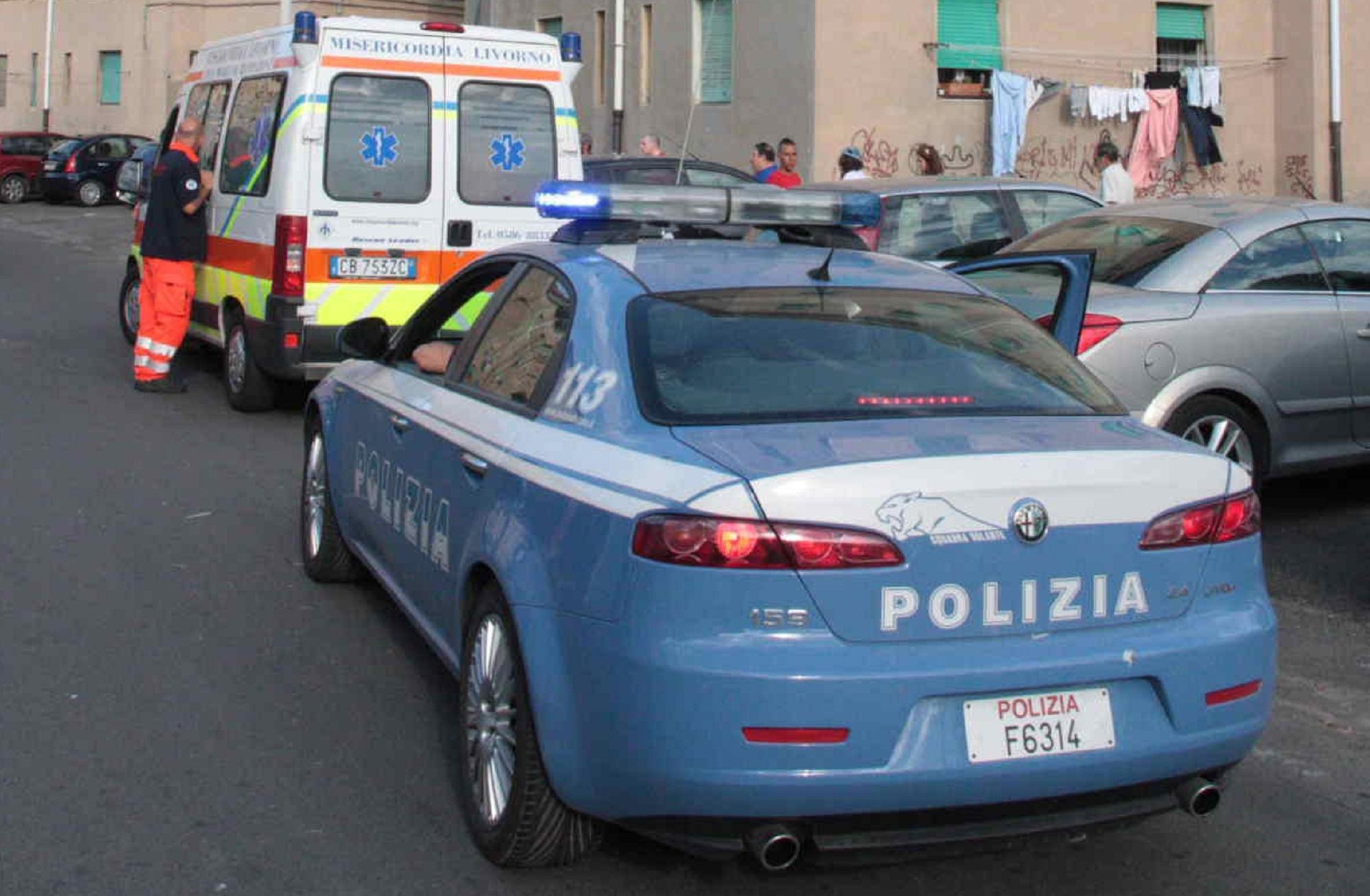 Un intervento di polizia e Misericordia (foto d'archivio)