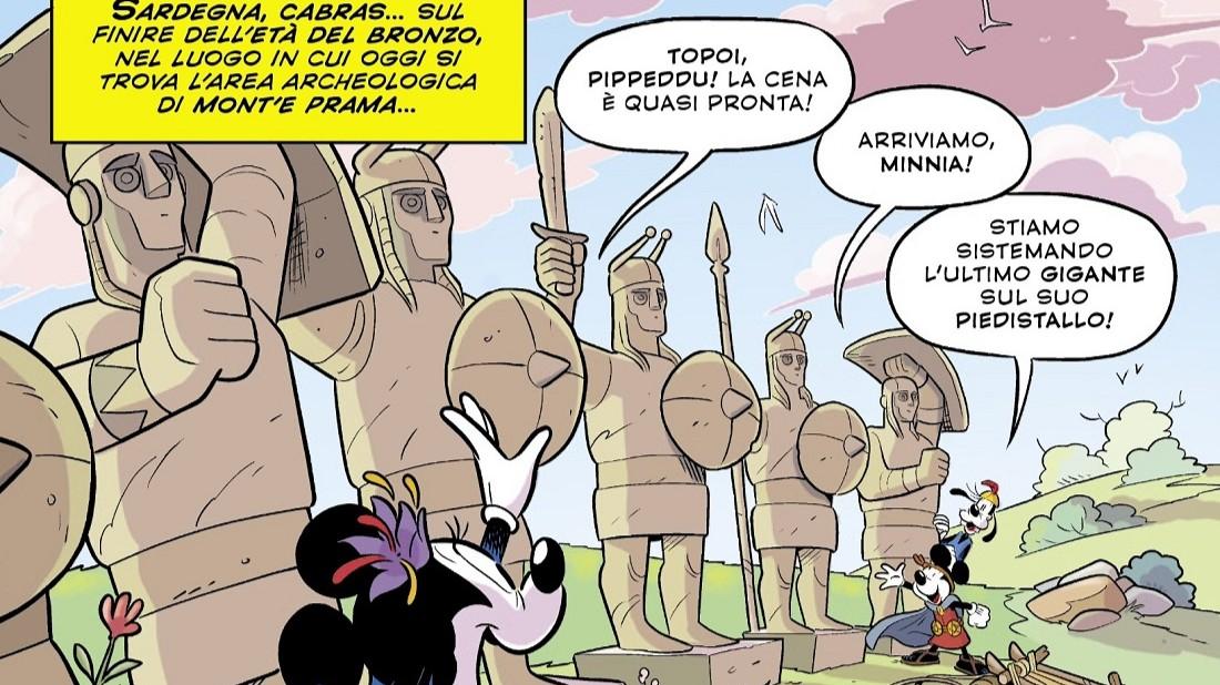 Topolino ritorna in Sardegna e va alla scoperta di Tharros: la nuova avventura domani in edicola