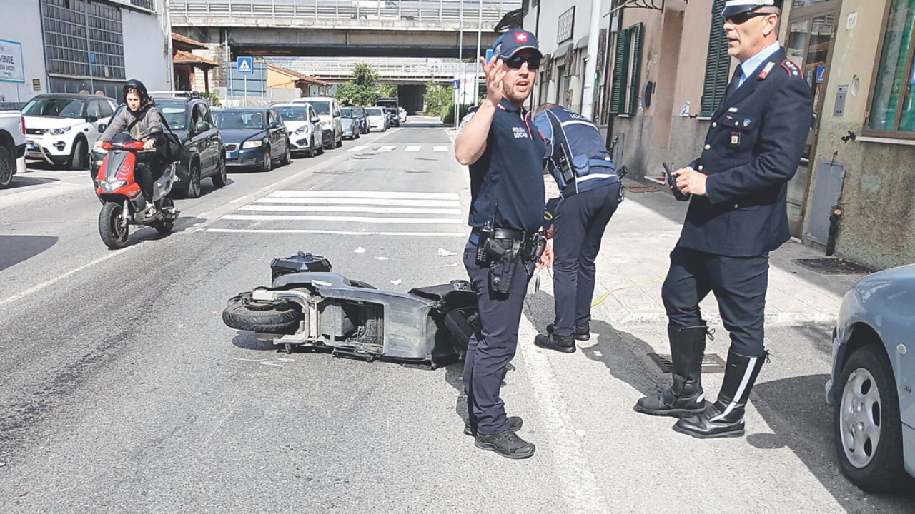 
	Il punto dell'incidente e le rilevazioni dei vigili

