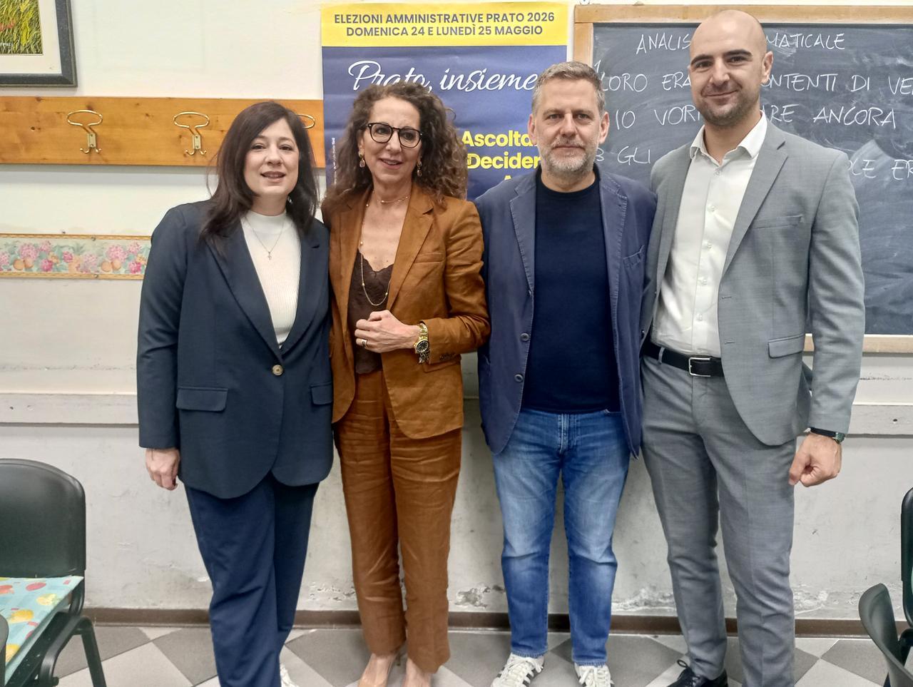 
	Chiara La Porta, Wanda Ferro, Gianluca Banchelli e Matteo Mazzanti

