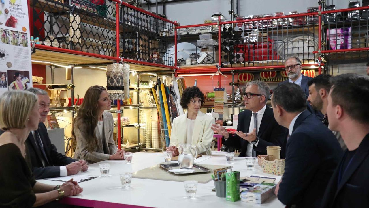 Kate Middleton a Reggio Emilia, Calcagnini di Pluricart: «Ho portato alla principessa le scatole dell’azienda che i miei figli usano per giocare»