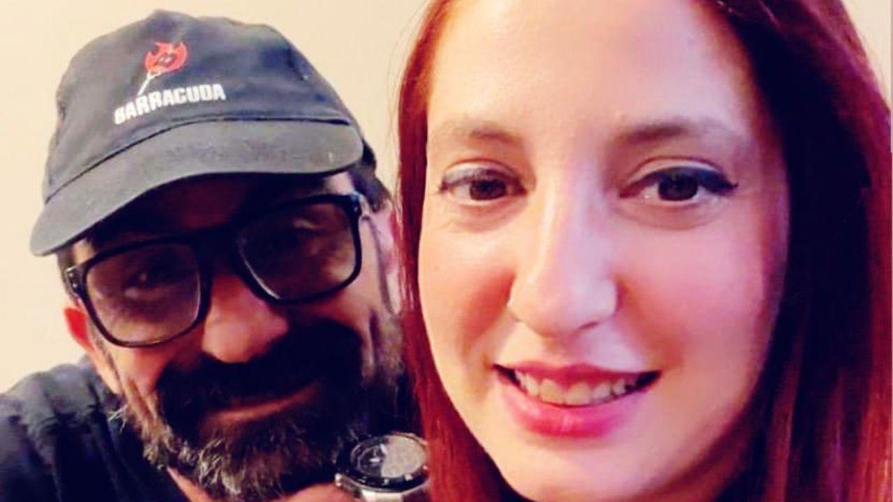 Francesca con il suo datore di lavoro