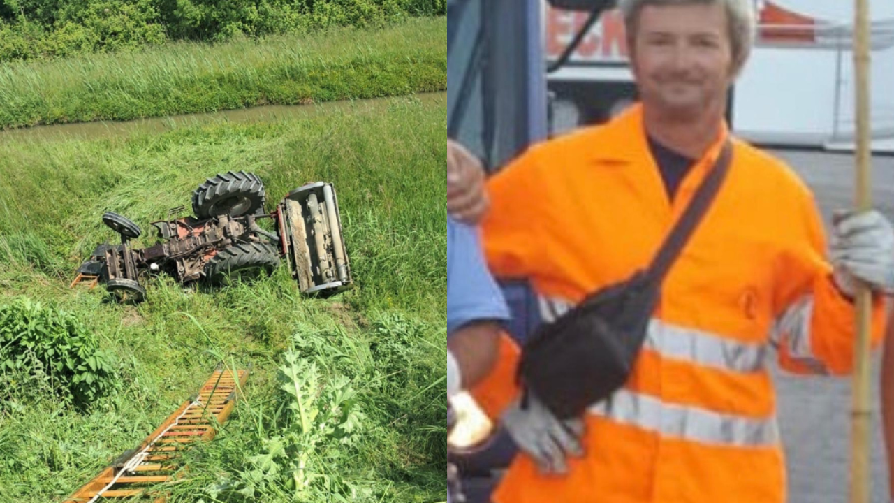 Pomposa, morto l’operaio Scalambra: si era ribaltato dall’argine col trattore