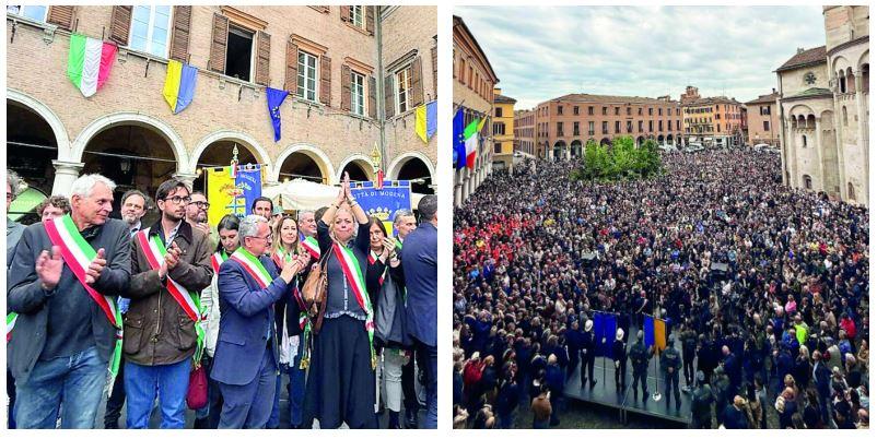 Auto sui passanti a Modena, i sindaci reggiani al presidio: «Serve una riflessione sulla salute mentale»