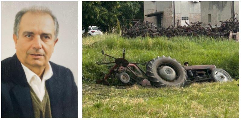 Trattore si ribalta nel canale: agricoltore di 81 anni muore annegato a Poviglio
