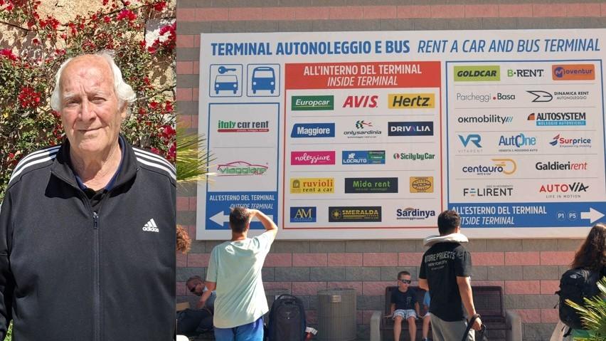 Olbia, in aeroporto il pioniere degli autonoleggi: «Da Venafiorita al Costa Smeralda, lavoro da 57 anni»