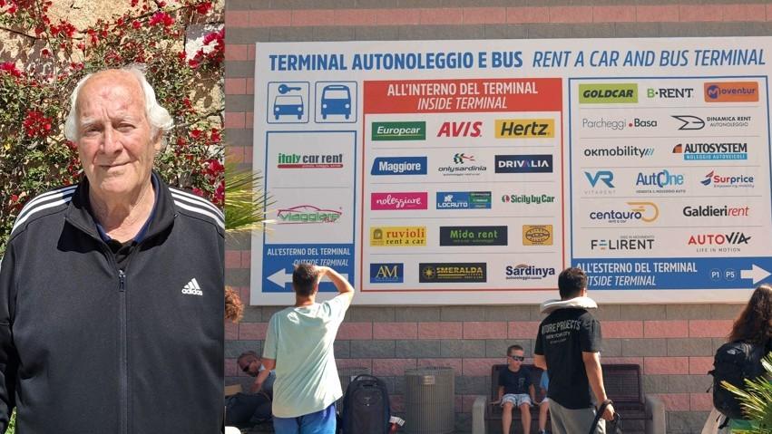 Olbia, in aeroporto il pioniere degli autonoleggi: «Da Venafiorita al Costa Smeralda, lavoro da 57 anni»