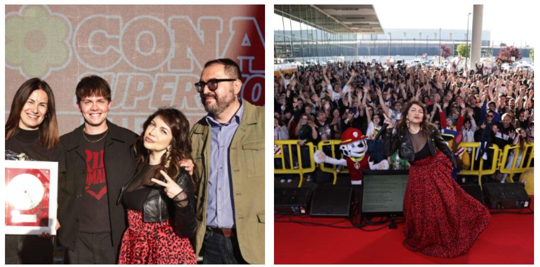 Cristina D’Avena fa il pieno di fan alla festa per i 10 anni del Conad di Rubiera