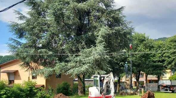 Fornoli, si amplia il parcheggio anche con il taglio di due alberi