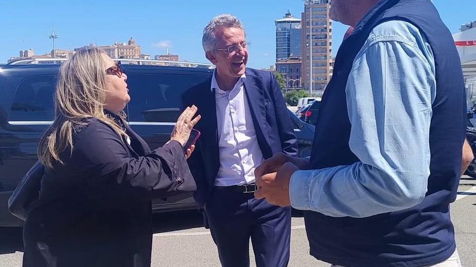 Il sindaco di Napoli Gaetano Manfredi a Cagliari - foto di Mario Rosas 