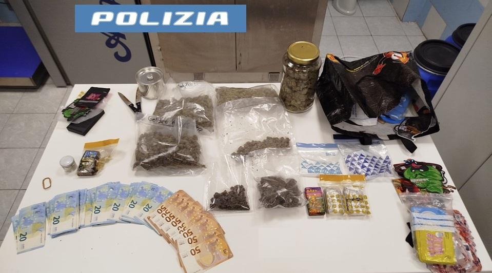 Hascisc, marijuana e ketamina nella casa dello spaccio: un arresto e una denuncia