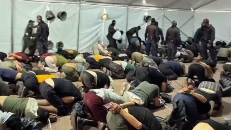 Un frame del video pubblicato sui social dal ministro israeliano Ben-Gvir