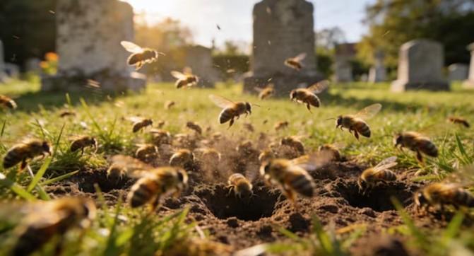 Oltre 5 milioni di api vivono sotto un cimitero vicino ai morti, ecco perché – La scoperta è straordinaria
