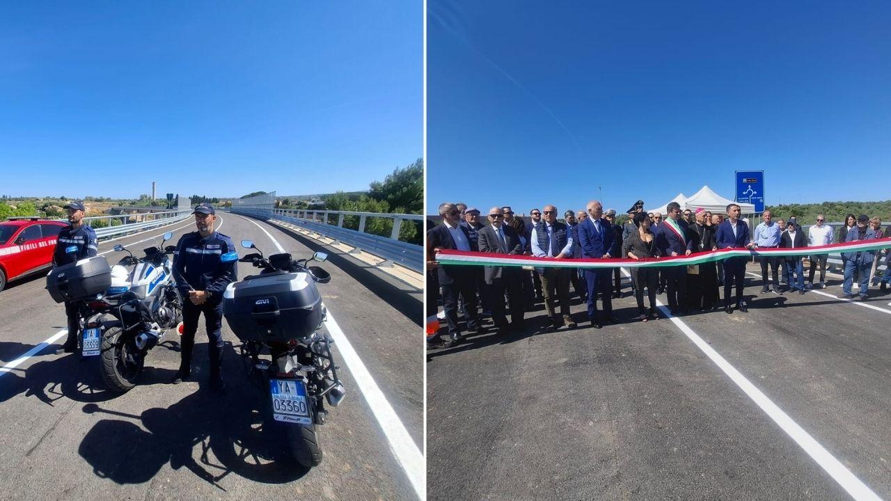 L'inaugurazione della strada <em><strong> (foto Ivan Nuvoli)</strong></em>