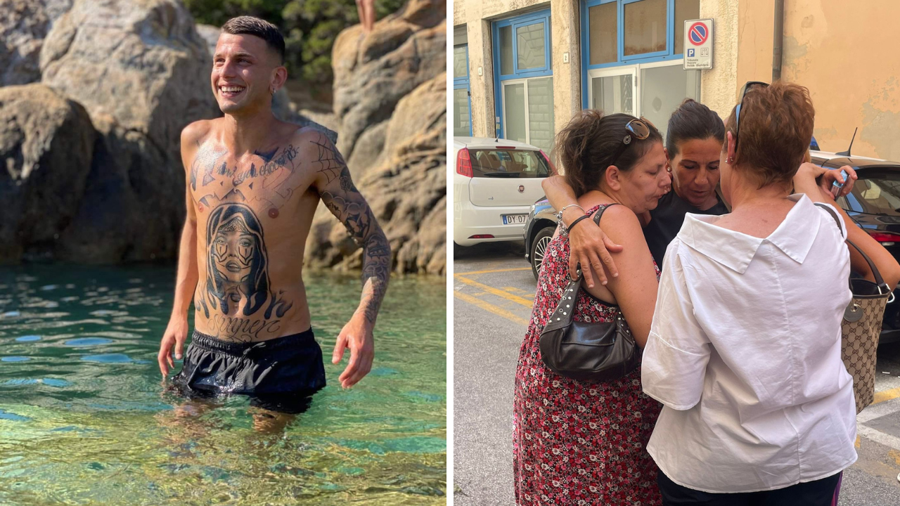 Denny Magina e la madre Erika stretta in un abbraccio dopo la sentenza