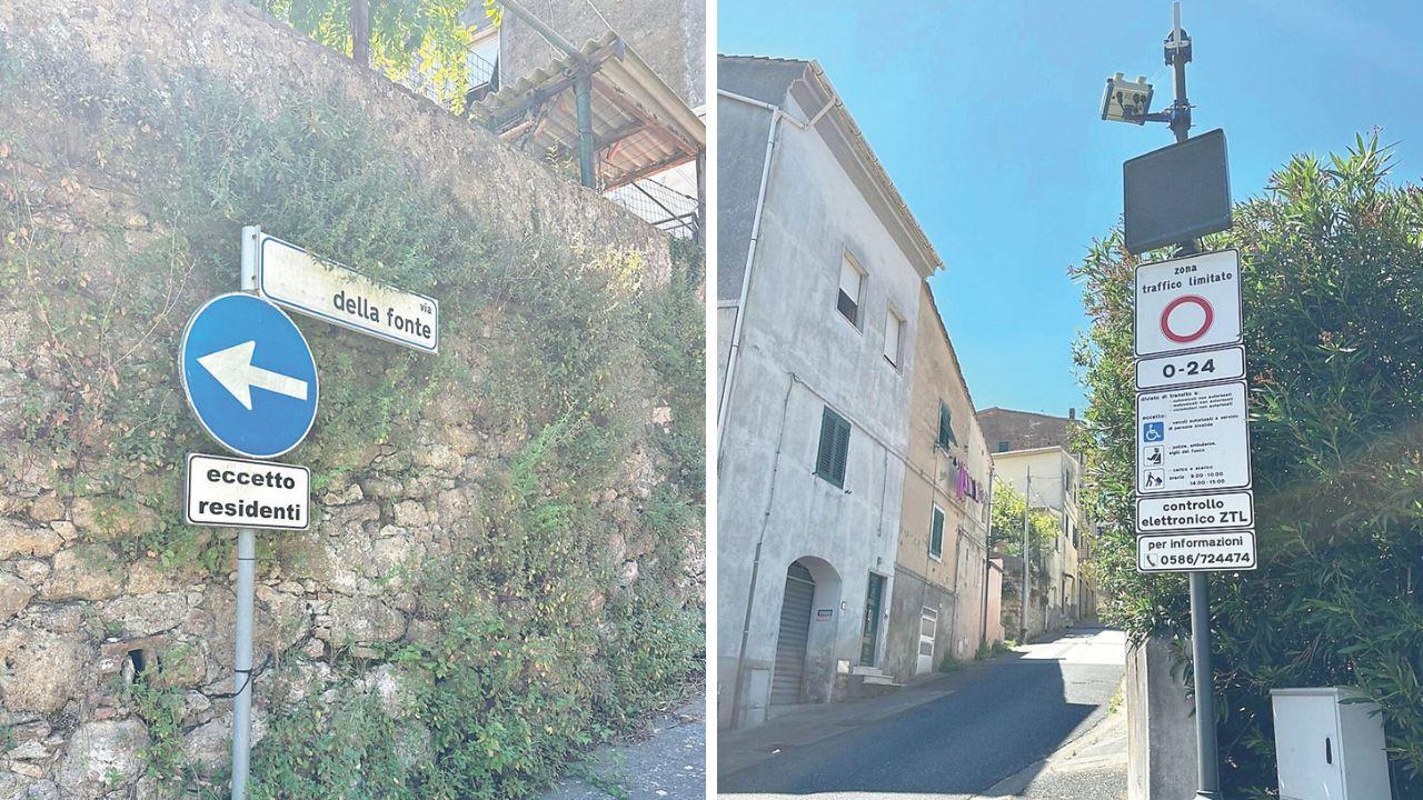 
	Il punto in cui si trovano le telecamere che hanno segnalato gli ingressi della donna

