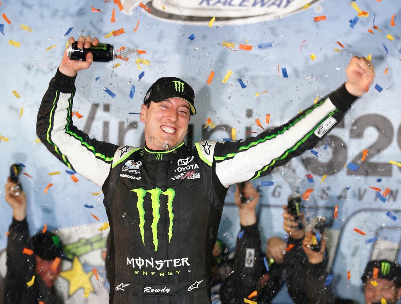 
	Kyle Busch dopo la vittoria del campionato Nascar nel 2014&nbsp;

