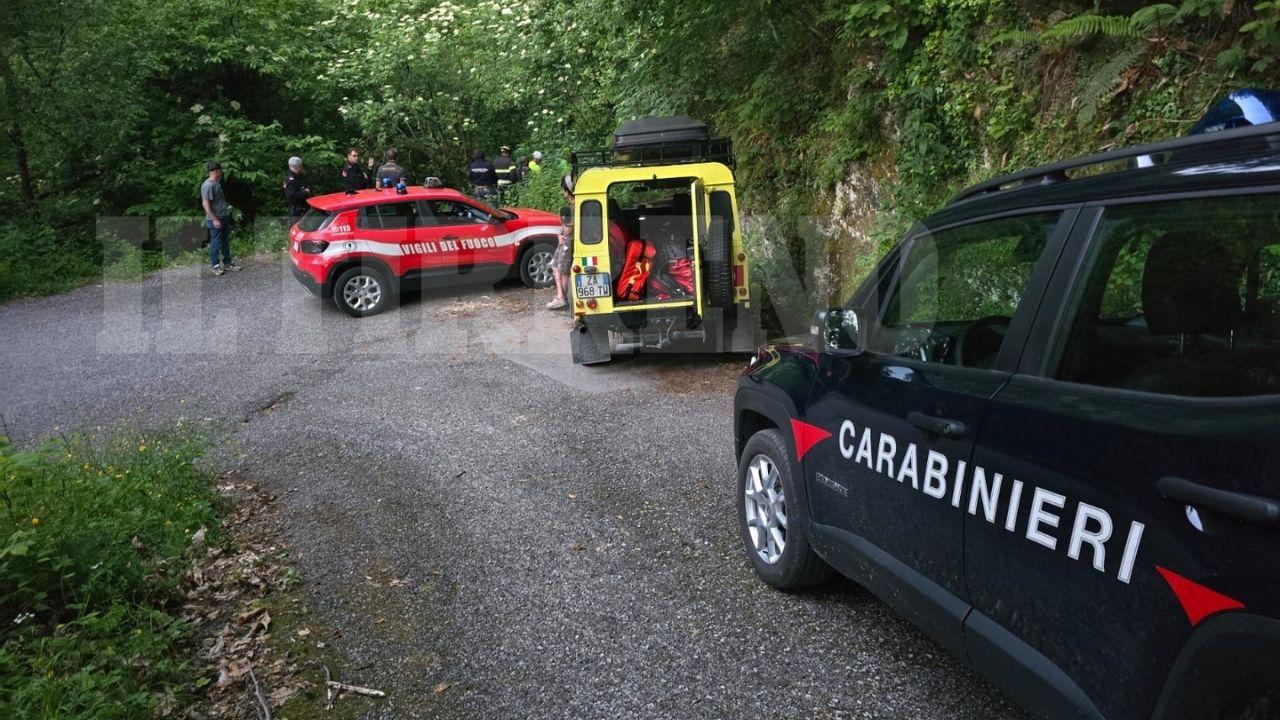 
	I soccorritori impegnati nelle ricerche della coppia&nbsp;

