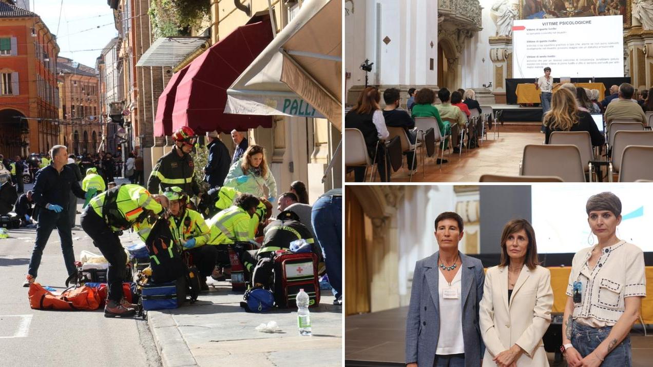 A destra l'incontro per superare il trauma dopo i tragici fatti