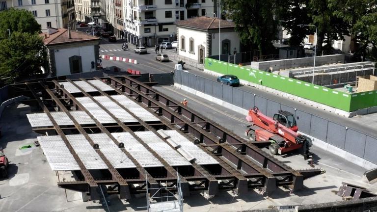 Una vista del ponte col drone di qualche tempo fa